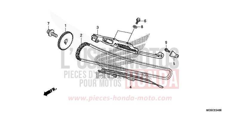 NOCKENWELLENKETTE/SPANNVORRICHTUNG von Integra PEARL SUNBEAM WHITE (NHA66) von 2013