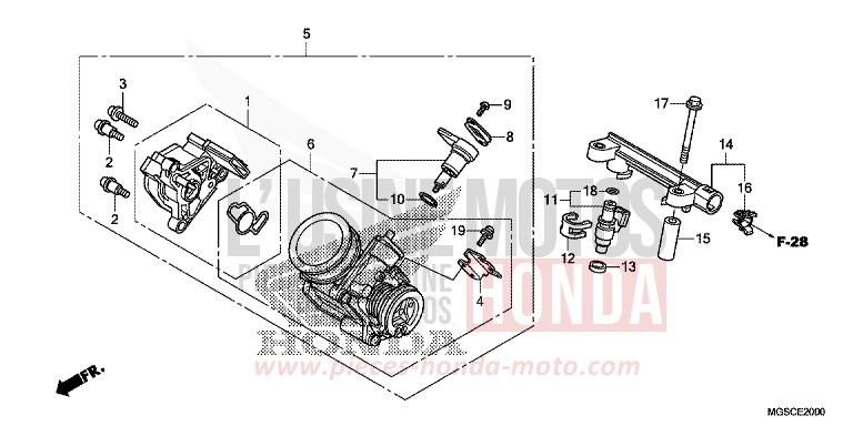 DROSSELKLAPPENGEHAEUSE von Integra PEARL SUNBEAM WHITE (NHA66) von 2013