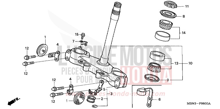 LENKSCHAFT von XR650R FIGHTING RED (R134) von 2003
