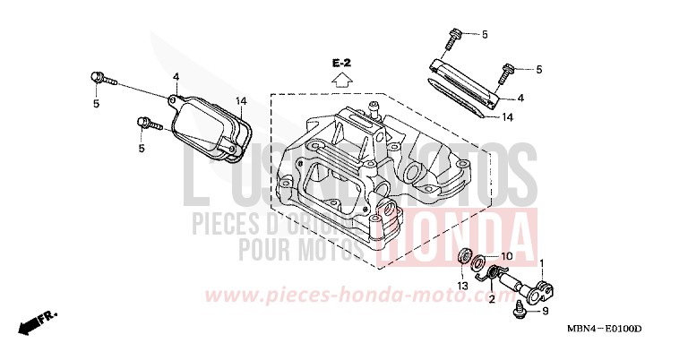 STOESSELRAUMDECKEL von XR650R FIGHTING RED (R134) von 2004