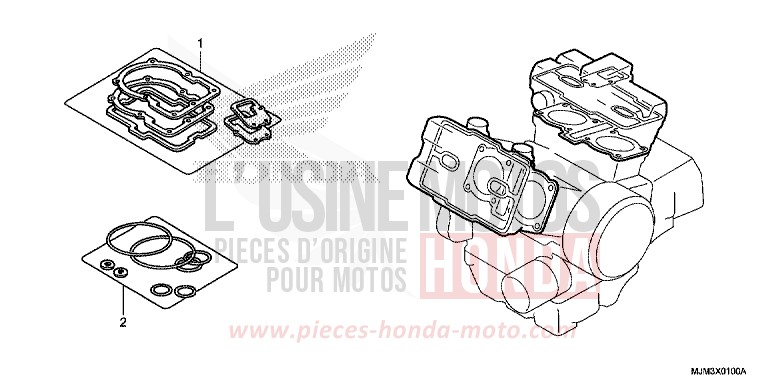 DICHTUNG SATZ A von VFR800F PEARL GLARE WHITE (NHB53) von 2014