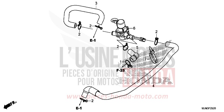 LUFTEINSPRITZ-STEUERVENTIL von VFR800F VICTORY RED (R334) von 2014