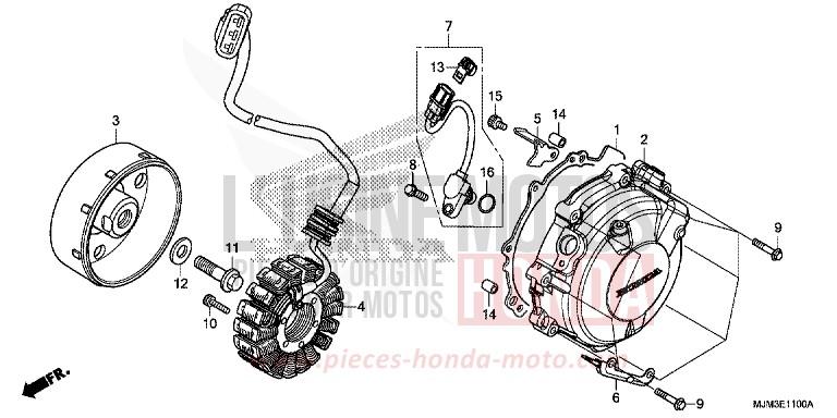 GENERATOR von VFR800F VICTORY RED (R334) von 2017