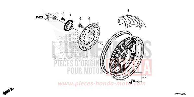ROUE ARRIERE von Forza NOIR (NH1) von 2015