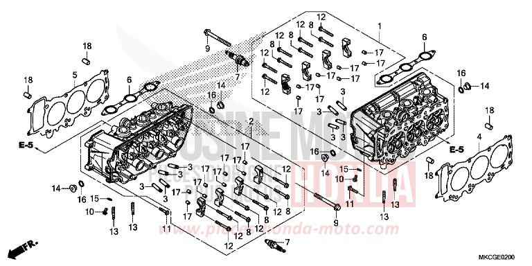 CULASSE von GL1800 MAT BALLISTIC BLACK METALLIC (NHA86K) von 2020