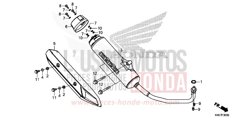 SILENCIEUX D'ECHAPPEMENT von Forza MOONDUST SILVER METALLIC (NHB29) von 2015