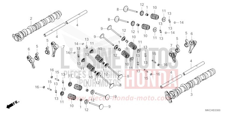 ARBRE A CAMES/SOUPAPE von GL1800 PEAL DEEP MUD GRAY (NHC47B) von 2021