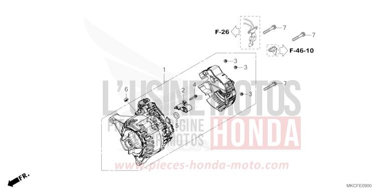 GENERATRICE von GL1800 MAT JEANS BLUE MATALLIC (PB417) von 2022