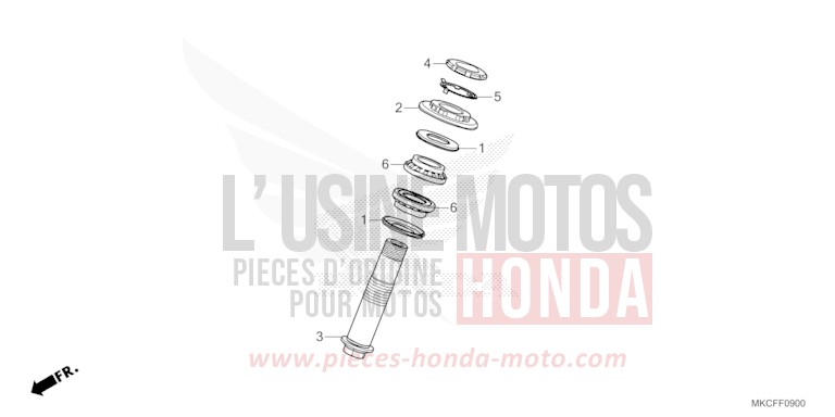 TIGE D'ARBRE von GL1800 MAT JEANS BLUE MATALLIC (PB417) von 2022