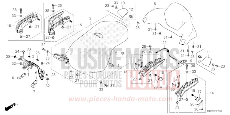 SIEGE von GL1800 MAT JEANS BLUE MATALLIC (PB417) von 2022
