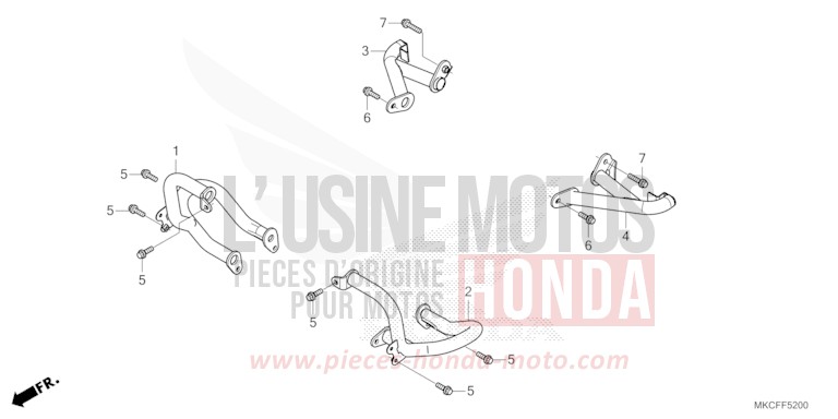 PROTECTION DE MOTEUR von GL1800 MAT JEANS BLUE MATALLIC (PB417) von 2022