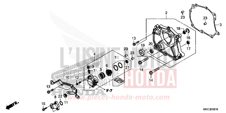 COUVERCLE DE CHANGEMENT von GL1800 MAT MAJESTIC SILVER METALLIC (NHB70) von 2018