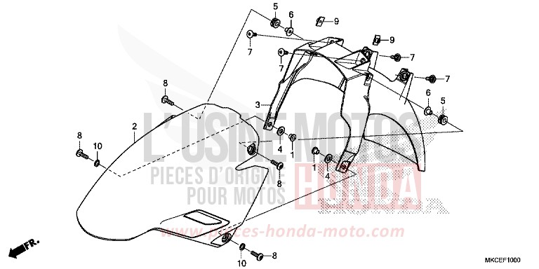 AILE AVANT von GL1800 DARKNESS BLACK METALLIC (NH463) von 2019