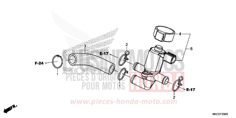 VALVE INJECTION D'AIR von GL1800 DARKNESS BLACK METALLIC (NH463) von 2019