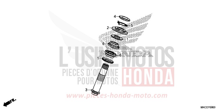 TIGE D'ARBRE von GL1800 MAT MAJESTIC SILVER METALLIC (NHB70) von 2019