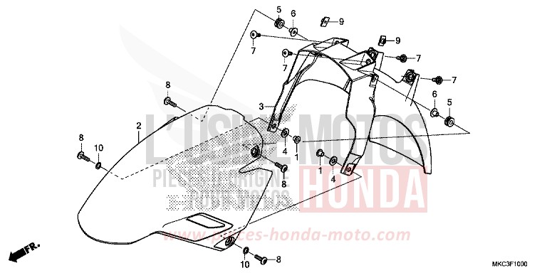 AILE AVANT von GL1800 CANDY ARDENT RED (R367B) von 2018