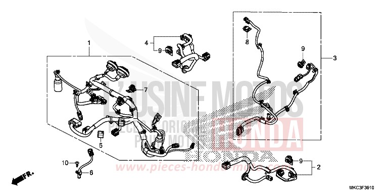 FAISCEAU SECONDAIRE von GL1800 CANDY ARDENT RED (R367B) von 2018