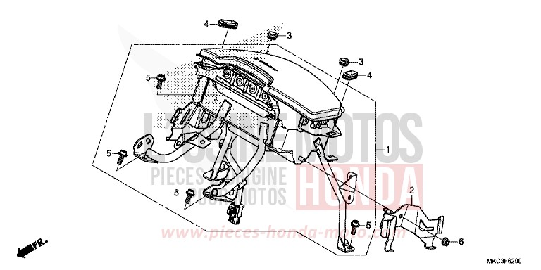 MODULE DE SAC GONFLABLE von GL1800 CANDY ARDENT RED (R367B) von 2018