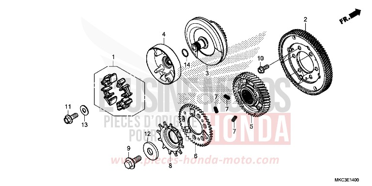 PRIMAIRE A ENGRENAGE von GL1800 DARKNESS BLACK METALLIC (NH463) von 2018