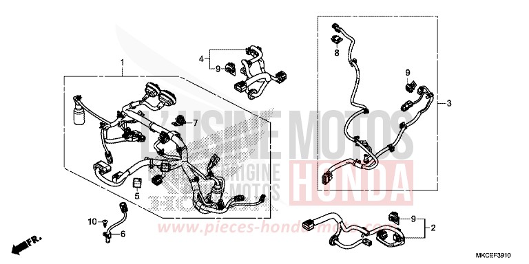 FAISCEAU SECONDAIRE von GL1800 CANDY ARDENT RED (R367B) von 2019
