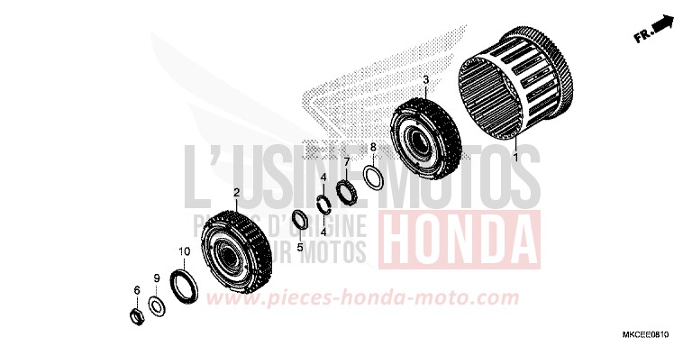 EMBRAYAGE (DCT) von GL1800 DARKNESS BLACK METALLIC (NH463) von 2019