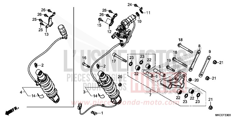 COUSSIN ARRIERE von GL1800 DARKNESS BLACK METALLIC (NH463) von 2019