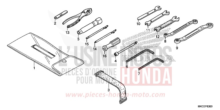 OUTILS von GL1800 PEARL HAWKSEYE BLUE (PB409) von 2019