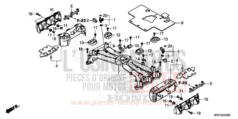 INJECTEUR von GL1800 PEARL GLARE WHITE (NHB53E) von 2020