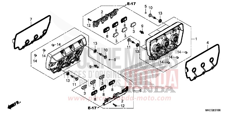 COUVERCLE DE CULASSE von GL1800 CANDY ARDENT RED (R367B) von 2020