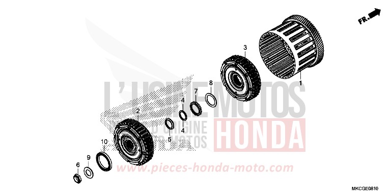 EMBRAYAGE (DCT) von GL1800 CANDY ARDENT RED (R367B) von 2020