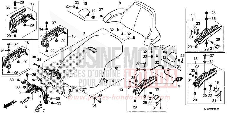SIEGE von GL1800 CANDY ARDENT RED (R367B) von 2020