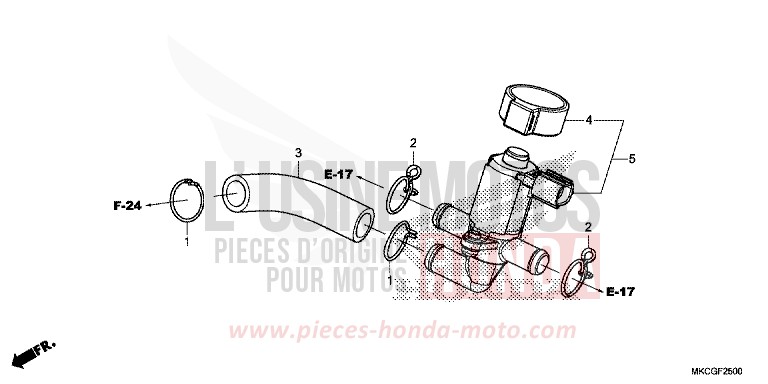 VALVE INJECTION D'AIR von GL1800 CANDY ARDENT RED (R367B) von 2020
