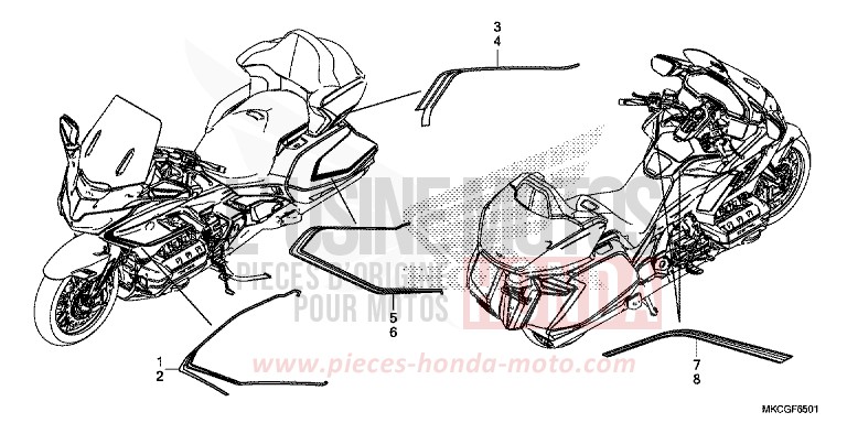 RAYURE (2) von GL1800 DARKNESS BLACK METALLIC (NH463D) von 2020