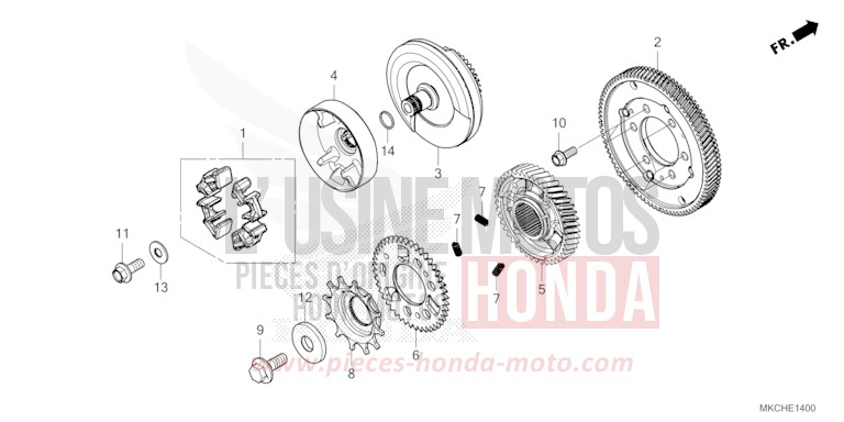 PRIMAIRE A ENGRENAGE von GL1800 CANDY ARDENT RED (R367B) von 2021