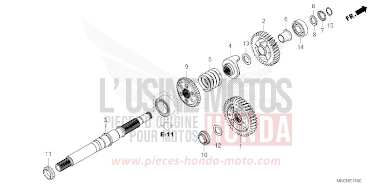 ARBRE DE SORTIE von GL1800 CANDY ARDENT RED (R367B) von 2021