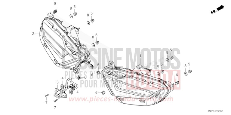 FEUX COMBINES ARRIERE von GL1800 CANDY ARDENT RED (R367B) von 2021