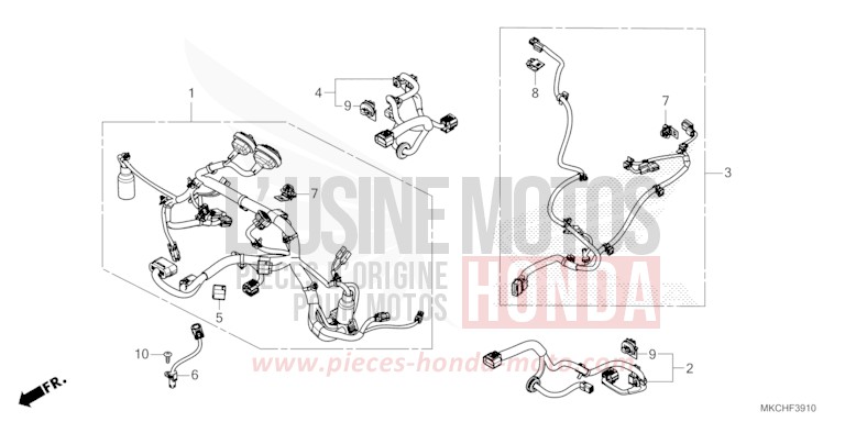 FAISCEAU SECONDAIRE von GL1800 CANDY ARDENT RED (R367B) von 2021