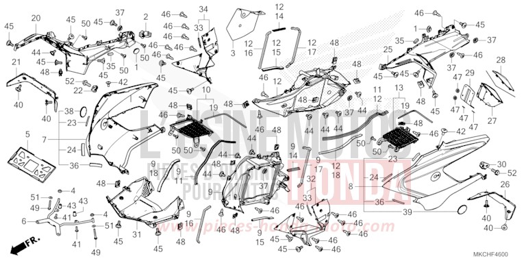 CAPOT von GL1800 CANDY ARDENT RED (R367B) von 2021