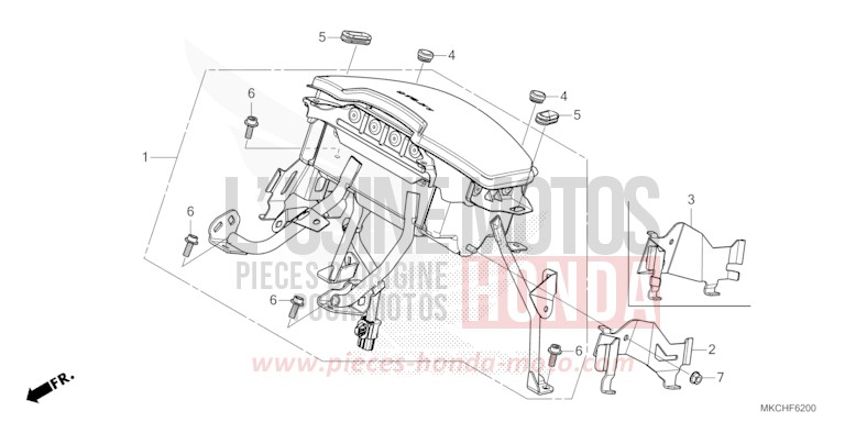 MODULE DE SAC GONFLABLE von GL1800 CANDY ARDENT RED (R367B) von 2021