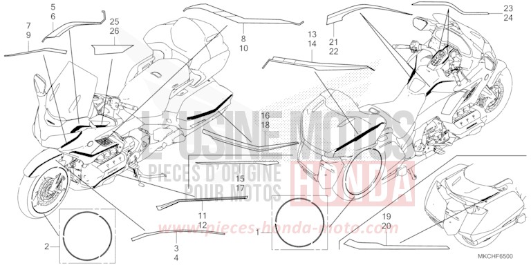 RAYURE von GL1800 CANDY ARDENT RED (R367B) von 2021