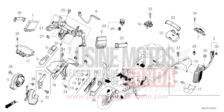 RADIATEUR (D.) von GL1800 GUNMETAL BLACK METLLIC (NHC52B) von 2022