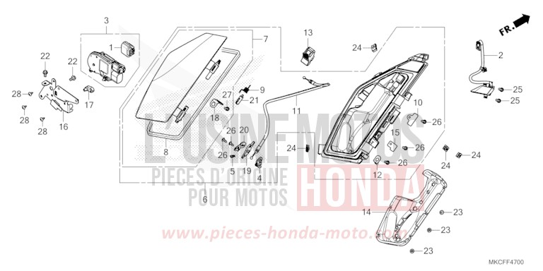 POCHE von GL1800 GUNMETAL BLACK METLLIC (NHC52B) von 2022
