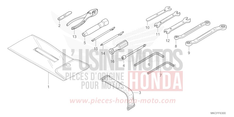 OUTILS von GL1800 GUNMETAL BLACK METLLIC (NHC52B) von 2022