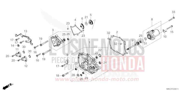 COUVERCLE DE CHANGEMENT (DCT) von GL1800 GLINT WAVE BLUE METALLIC (B197H) von 2022