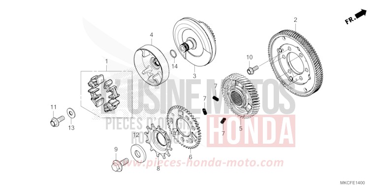 PRIMAIRE A ENGRENAGE von GL1800 GLINT WAVE BLUE METALLIC (B197H) von 2022