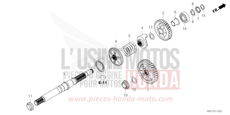 ARBRE DE SORTIE von GL1800 GLINT WAVE BLUE METALLIC (B197H) von 2022