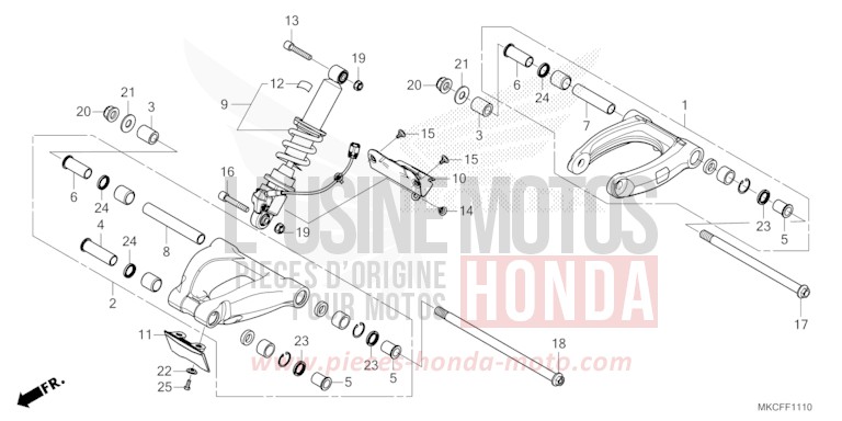 BRAS DE COUSSIN von GL1800 GLINT WAVE BLUE METALLIC (B197H) von 2022