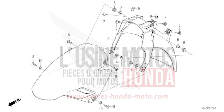 AILE AVANT von GL1800 PEARL GLARE WHITE (NHB53) von 2022