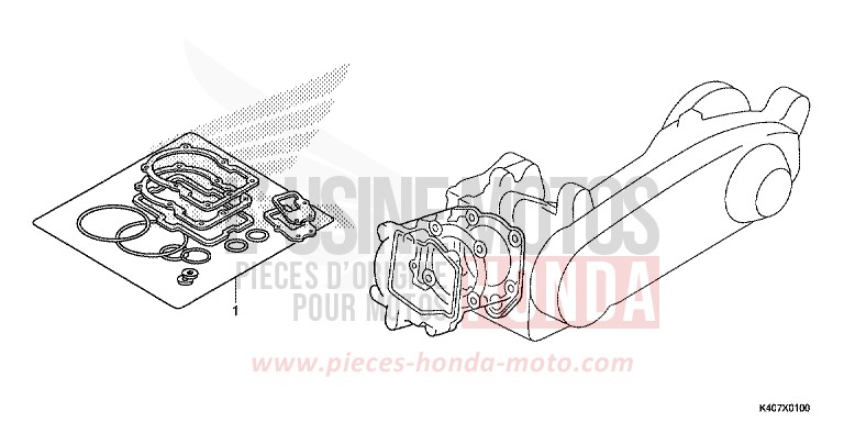 DICHTUNG SATZ A von Forza MAT CYNOS GRAY METALLIC (NH312) von 2017