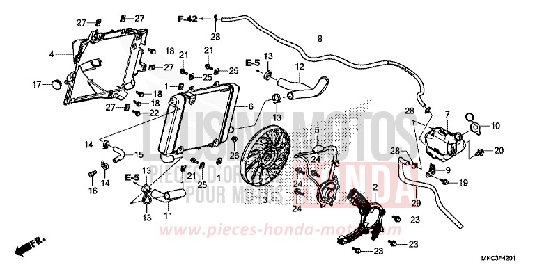 RADIATEUR (G.) von GL1800 CANDY ARDENT RED (R367) von 2018